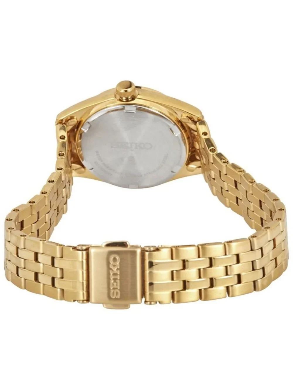NWT Seiko Essential Quartz White Dial Ladies Watch